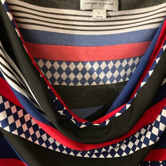 Tahari Arthur Levine Cowl Neck Top - Picture 3 of 4